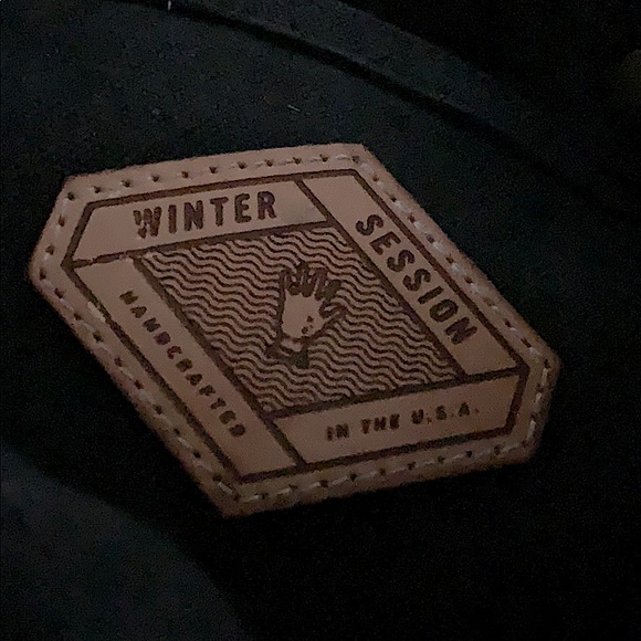 WAXED CANVAS FELIX BAG BLACK WAXED + TAN LEATHER - Picture 5 of 8